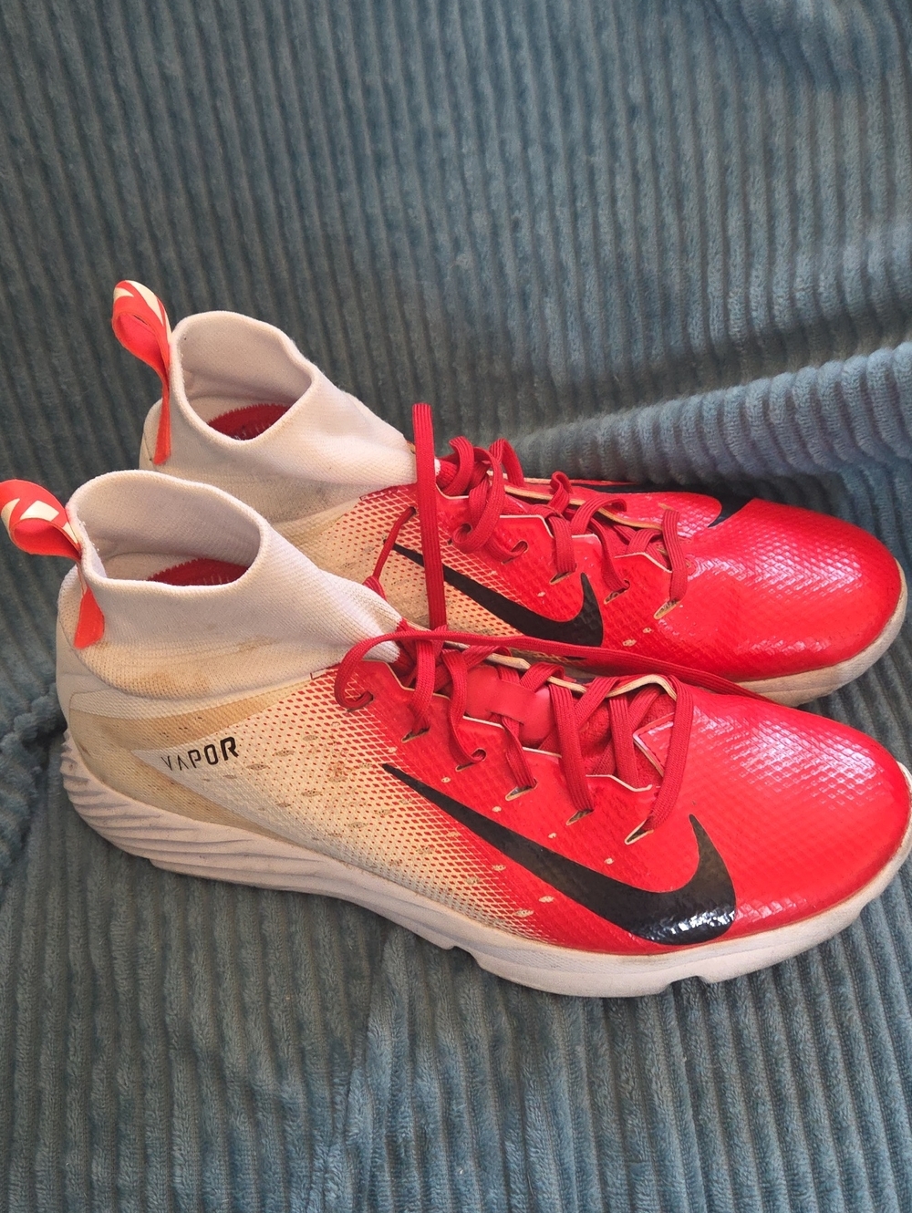 Nike Vapor Untouchable Speed Turf 2 University Red White Men's Size 11.5